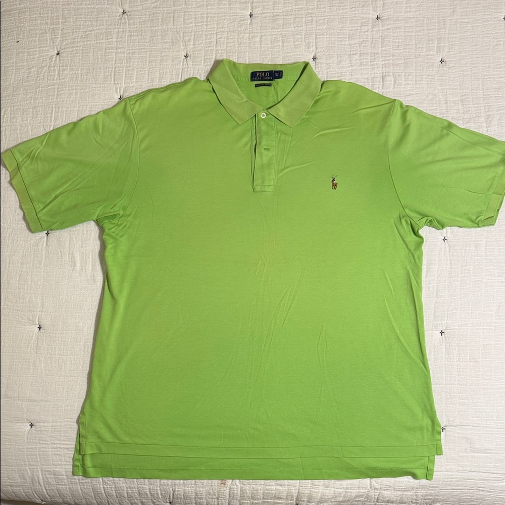 Polo by Ralph Lauren Men's Lime Polo Shirt